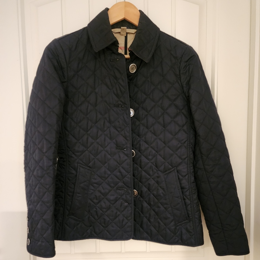 Burberry Quilted Navy Jacket